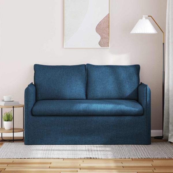 Sofa Blau 195 x 82 x 85 cm Metall