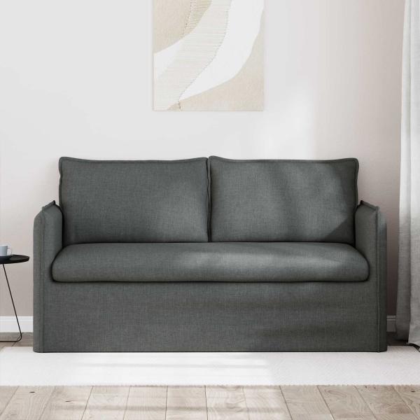Sofa Dunkelgrau 195 x 82 x 85 cm Metall