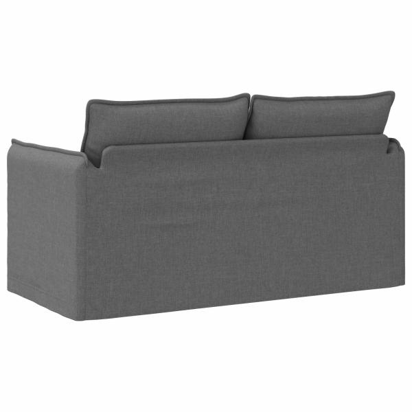 Sofa Dunkelgrau 195 x 82 x 85 cm Metall