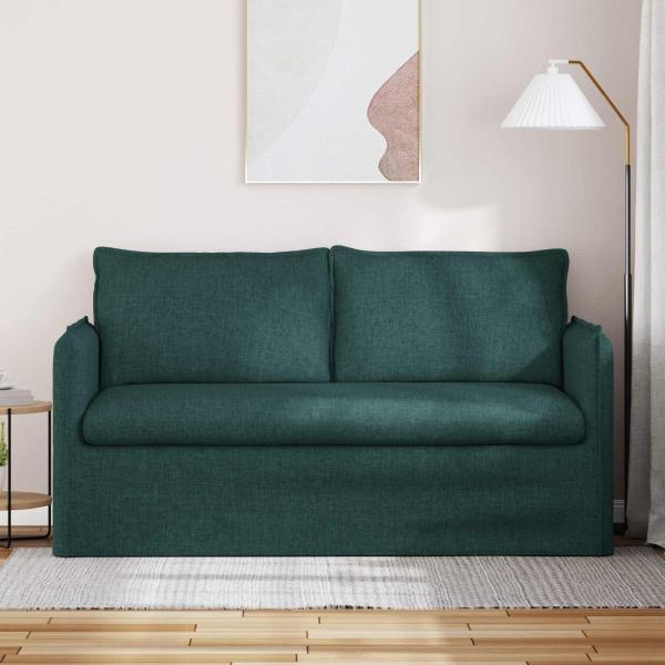 Sofa Dunkelgrün 195 x 82 x 85 cm Metall