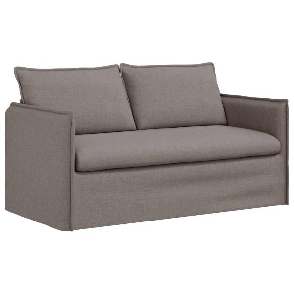 Sofa Taupe 195 x 82 x 85 cm Metall