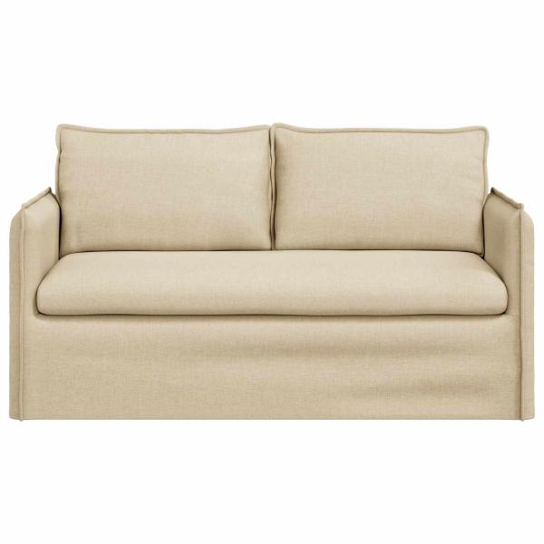 Sofa Creme 195 x 82 x 85 cm Metall