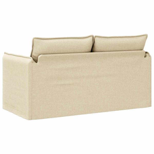 Sofa Creme 195 x 82 x 85 cm Metall