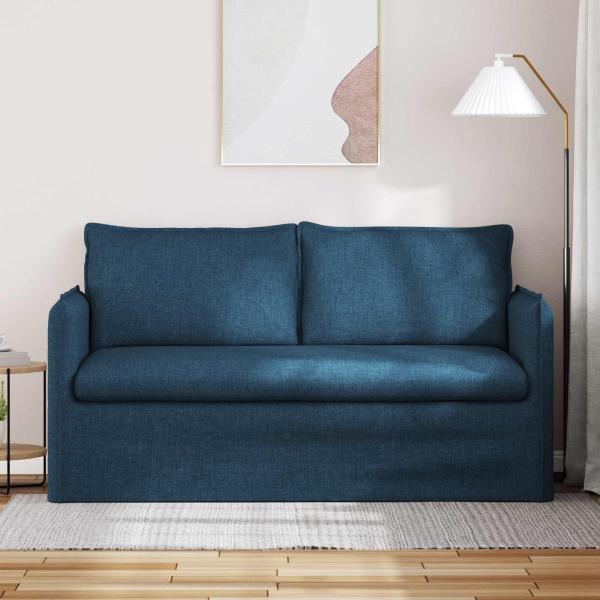 Sofa Blau 195 x 82 x 85 cm Metall