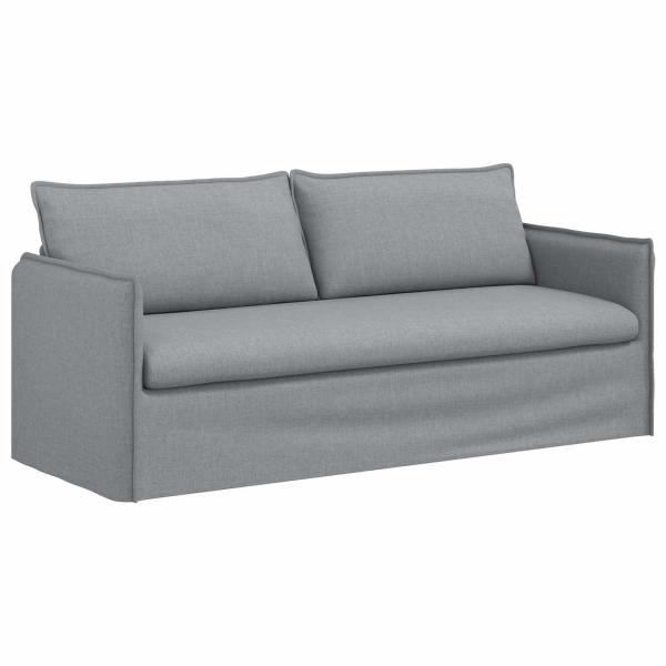 Sofa Hellgrau 195 x 82 x 85 cm Metall