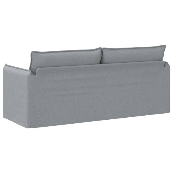 Sofa Hellgrau 195 x 82 x 85 cm Metall