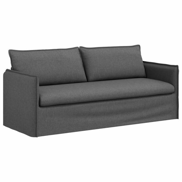 Sofa Dunkelgrau 195 x 82 x 85 cm Metall