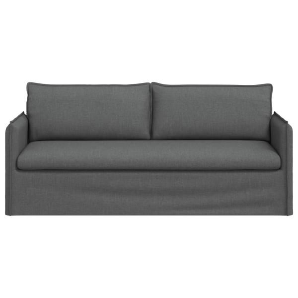 Sofa Dunkelgrau 195 x 82 x 85 cm Metall