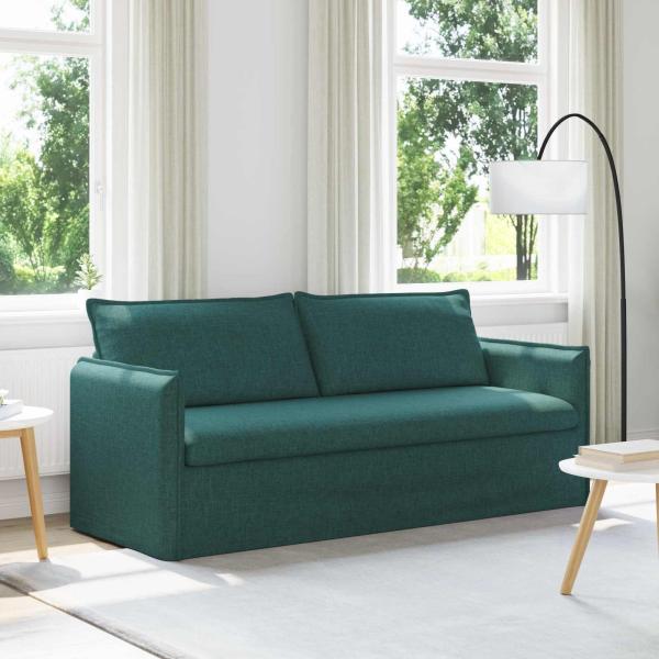 ARDEBO.de - Sofa Dunkelgrün 195 x 82 x 85 cm Metall