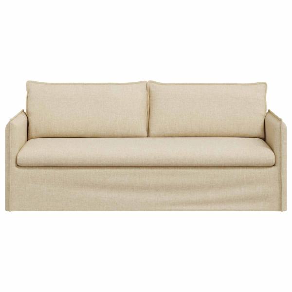 Sofa Creme 196 x 82 x 85 cm Stoff