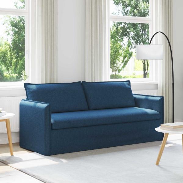 ARDEBO.de - Sofa Blau 195 x 82 x 85 cm Metall