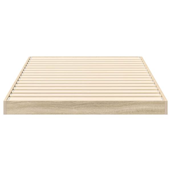 Bodenbettrahmen Sonoma 80 x 190 cm Holzwerkstoff