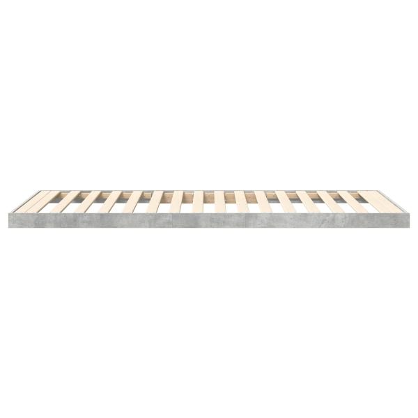 Bodenbettrahmen Beton 80 x 190 cm Holzwerkstoff