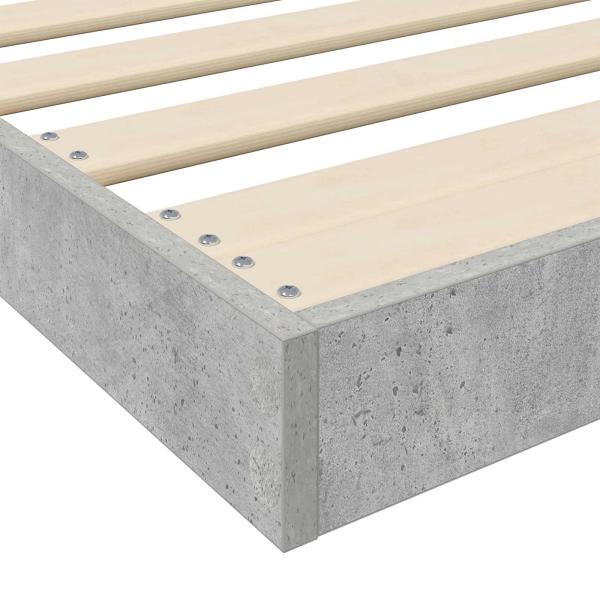 Bodenbettrahmen Beton 75 x 190 cm Holzwerkstoff