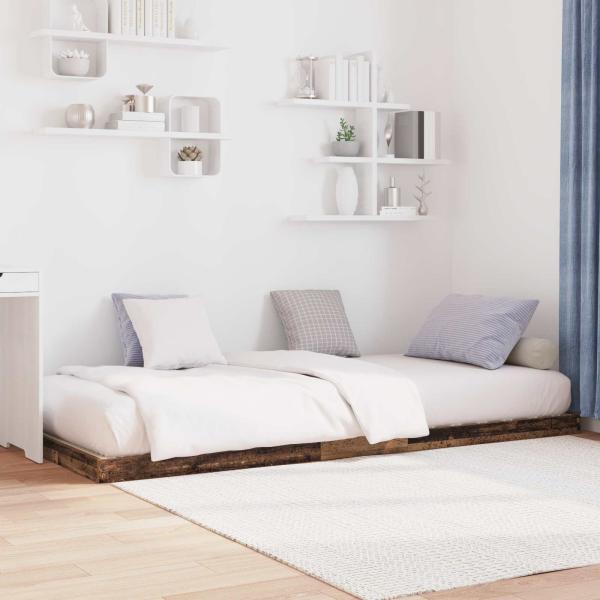 Bodenbettrahmen Altholz 75 x 190 cm Holzwerkstoff