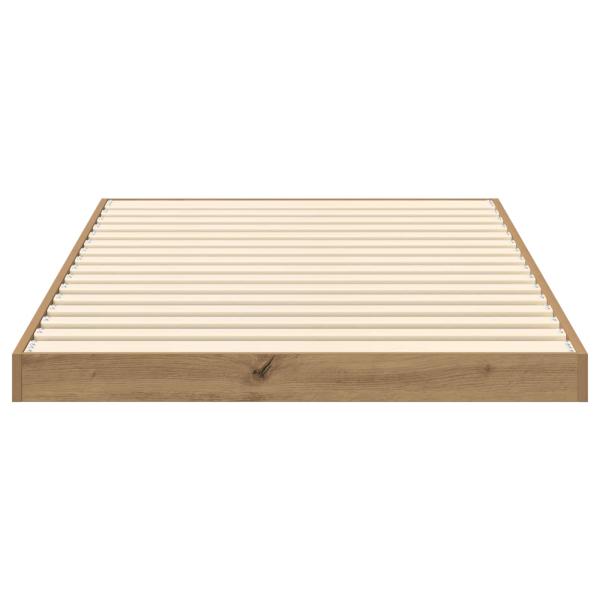 Bodenbettrahmen Artisan-Eiche 90 x 200 cm Holzwerkstoff