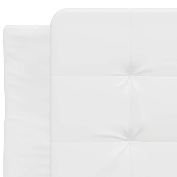 Bettgestell ohne Matratze "Zadar" Weiß 100x203 cm Kunstleder