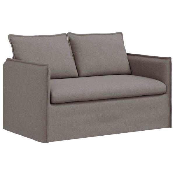 Sofa 2 pcs Taupe Metall