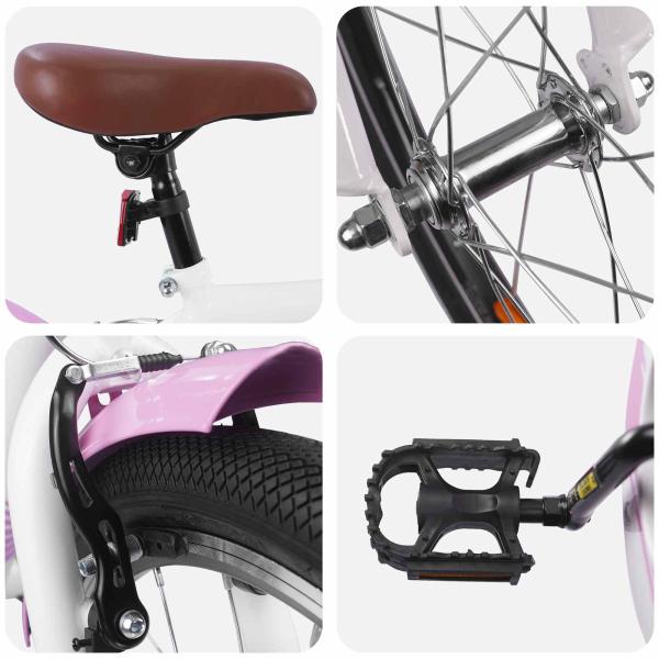 Kinderfahrrad 24 Zoll für 8-12 Jahre alt Hellrosa