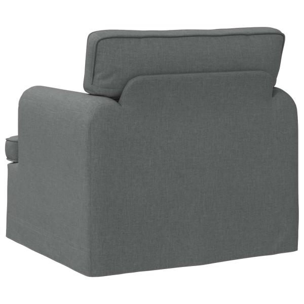 ARDEBO.de - Sofa Dunkelgrau 142 x 80 x 85 cm Metall