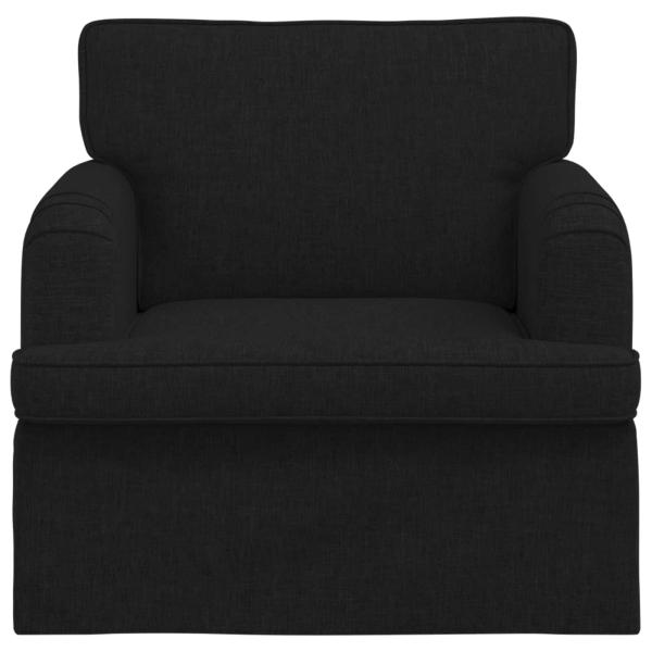 Sofa Schwarz 84 x 80 x 85 cm Stoff