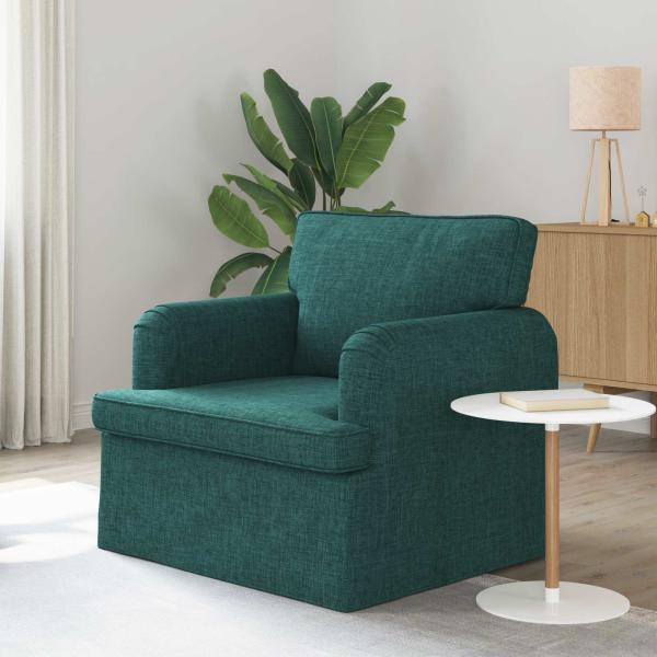 ARDEBO.de - Sofa Dunkelgrün 142 x 80 x 85 cm Metall