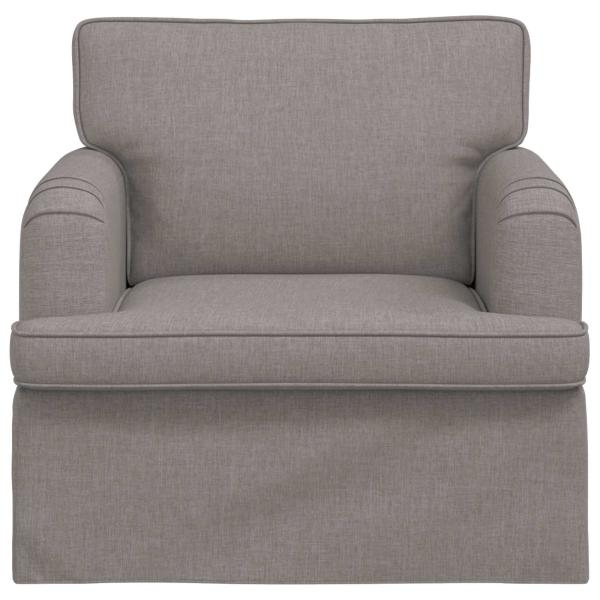 ARDEBO.de - Sofa Taupe 142 x 80 x 85 cm Metall