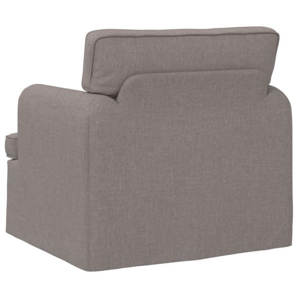 Sofa Taupe 142 x 80 x 85 cm Metall