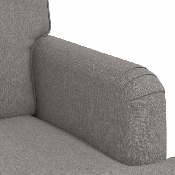 Sofa Taupe 142 x 80 x 85 cm Metall