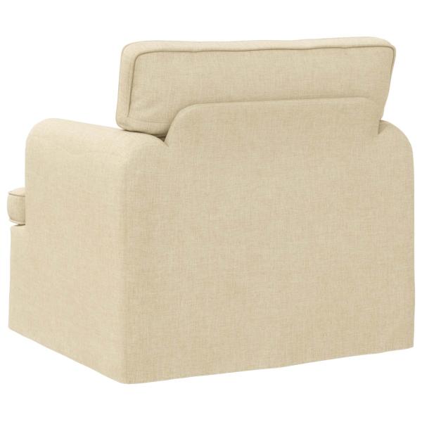ARDEBO.de - Sofa Creme 142 x 80 x 85 cm Metall