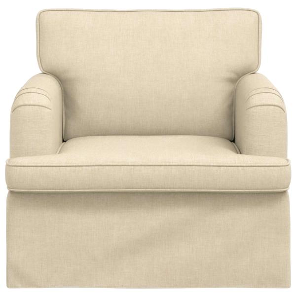 Sofa Creme 142 x 80 x 85 cm Metall