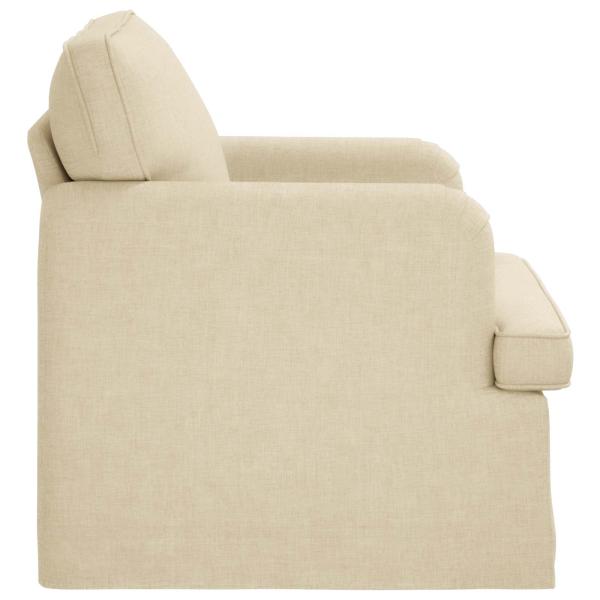 Sofa Creme 142 x 80 x 85 cm Metall