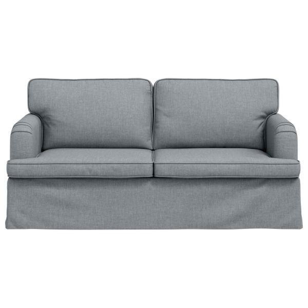 Sofa Hellgrau 142 x 80 x 85 cm Metall
