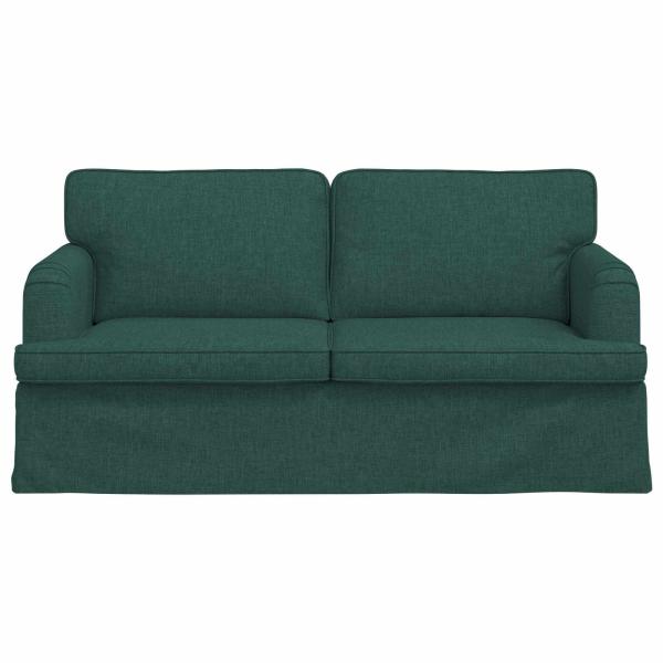 Sofa Dunkelgrün 162 x 80 x 85 cm Stoff
