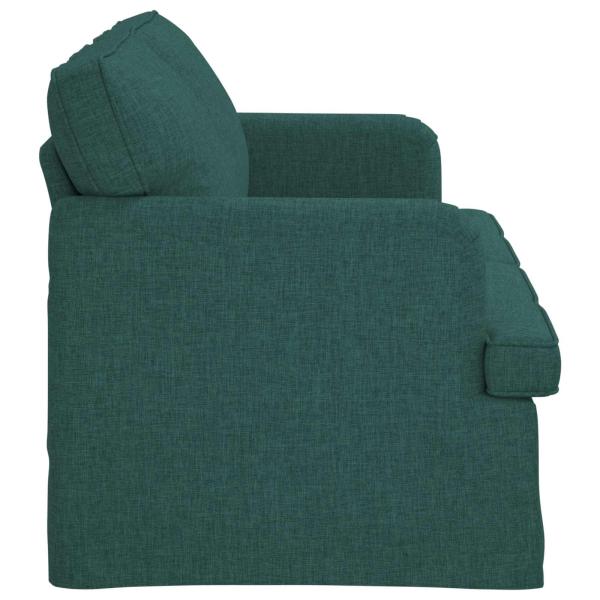 Sofa Dunkelgrün 162 x 80 x 85 cm Stoff