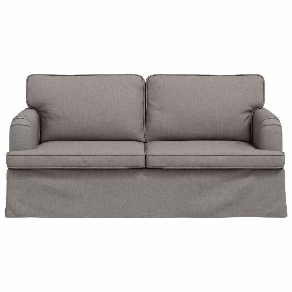 Sofa Taupe 142 x 80 x 85 cm Metall