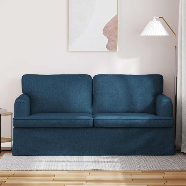 ARDEBO.de - Sofa Blau 142 x 80 x 85 cm Metall