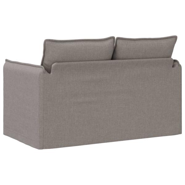 Sofa Taupe 195 x 82 x 85 cm Metall