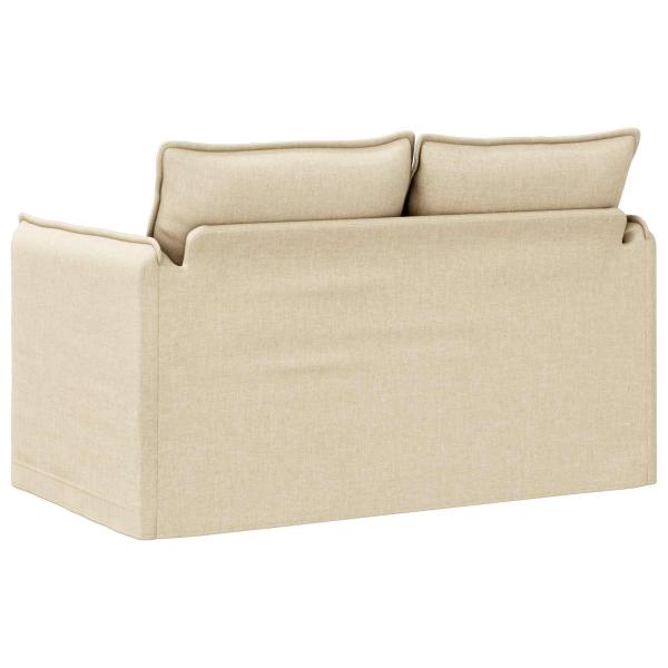 Sofa Creme 195 x 82 x 85 cm Metall