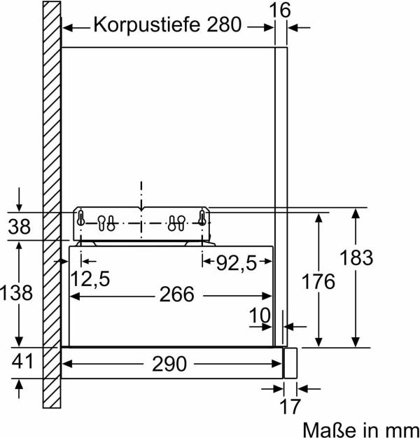 Neff D46BR22X2 N30 Flachschirmhaube, 60 cm breit, 394 m³/h, 3 leistungsstufen, Silbermetallic