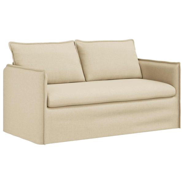 Sofa Set 2 stk. Creme Stoff