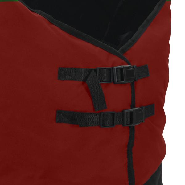 Pferdedecke Dunkelgrün und Schwarz 105 cm Polyester