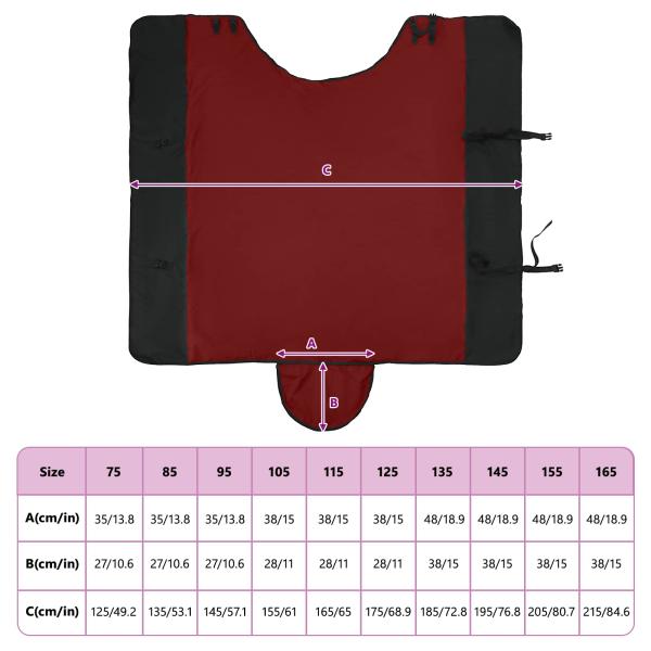 Pferdedecke Dunkelgrün und Schwarz 105 cm Polyester