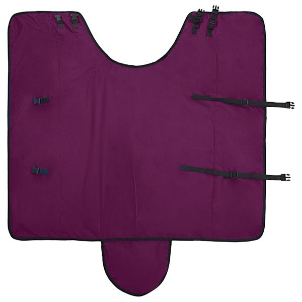 Pferdedecke Dunkelgrün und Schwarz 165 cm Polyester