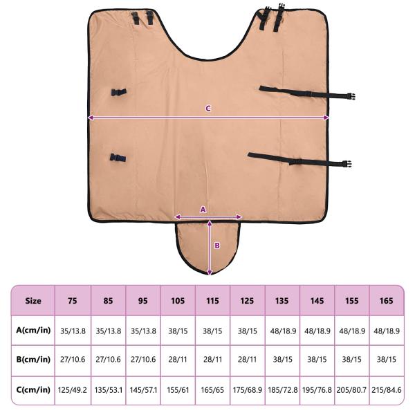 Pferdedecke Cappuccino 75 cm Polyester