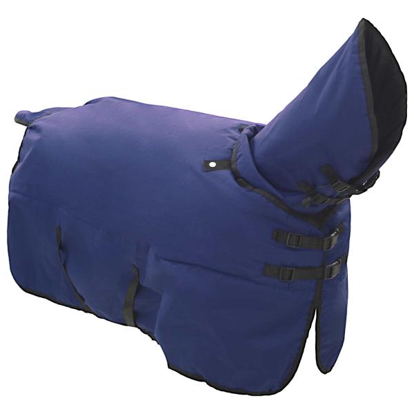 ARDEBO.de - Pferdedecke Dunkelgrün und Schwarz 75 cm Polyester