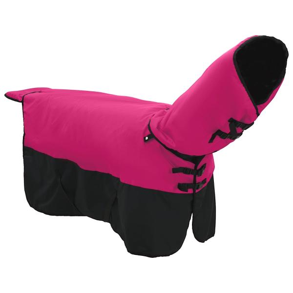 Pferdedecke Rosa und Schwarz 145 cm Polyester
