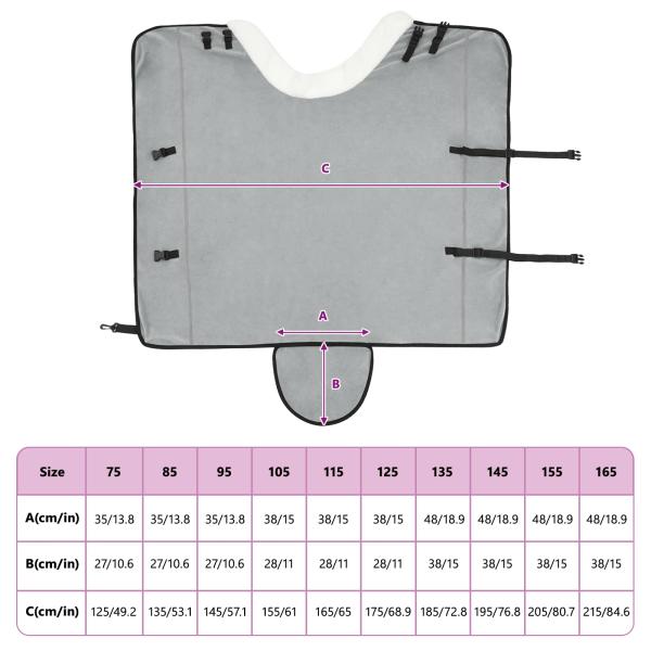 Pferdedecke Dunkelgrün 155 cm Polarfleece
