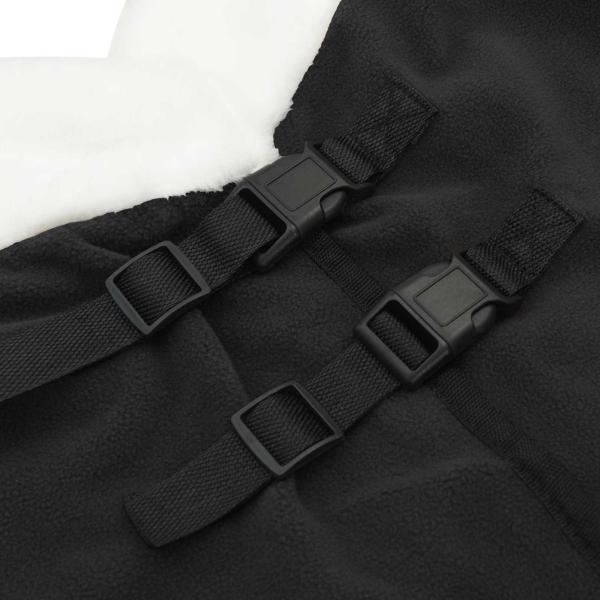 Pferdedecke Schwarz 135 cm Polarfleece