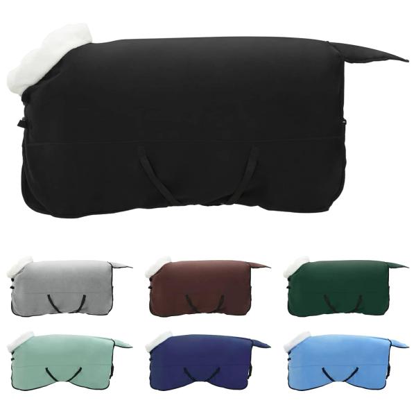 ARDEBO.de - Pferdedecke Schwarz 145 cm Polarfleece